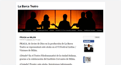 Desktop Screenshot of labarcateatro.com