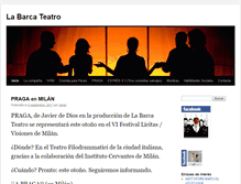 Tablet Screenshot of labarcateatro.com